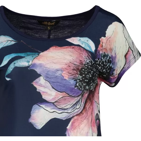  Damen-T-Shirt ALTISPORT ANTONIA DUNKELBLAU 