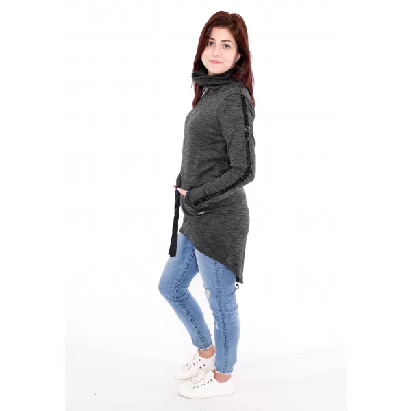  Damen-Sweatshirt ALTISPORT AGNES SCHWARZ 