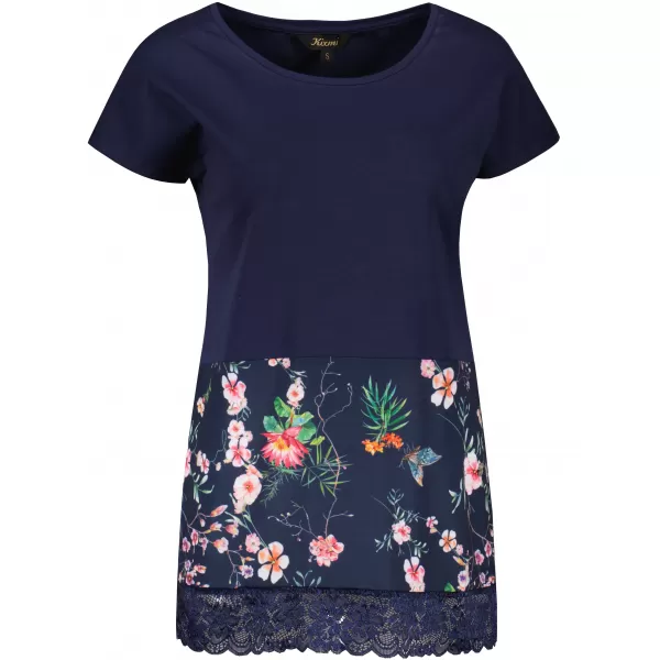  Damen-T-Shirt KIXMI PATTIE DUNKELBLAU 