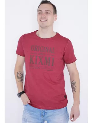 Herren-T-Shirt KIXMI PELTON BURGUND