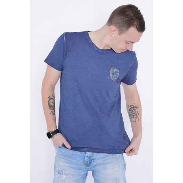  Herren-T-Shirt KIXMI PHIL DUNKELBLAU 