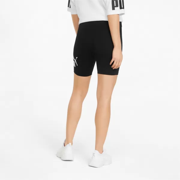  Leggings für Damen PUMA ESS 7 LOGO SHORT LEGGINGS 848347-01 SCHWARZ 