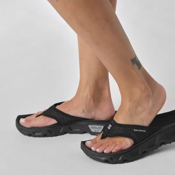  Damen-Flip-Flops SALOMON REELAX BREAK 6.0 L47111200 SCHWARZ/SCHWARZ/LEGIERUNG 