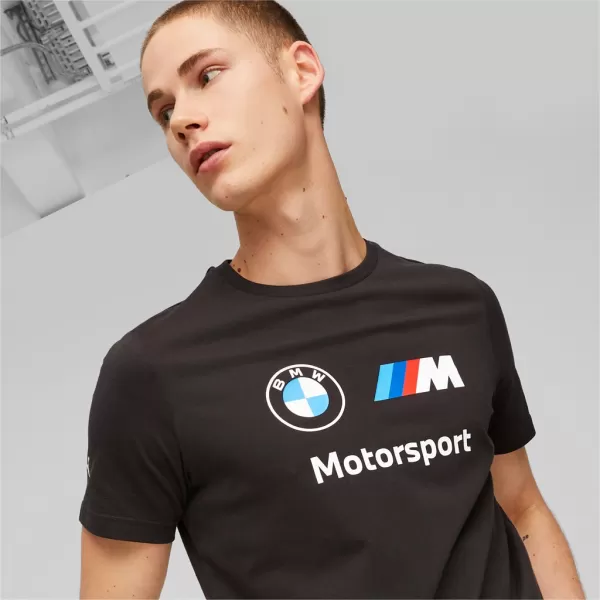  Herren-T-Shirt PUMA BMW MMS ESS LOGO TEE 538148-01 SCHWARZ 