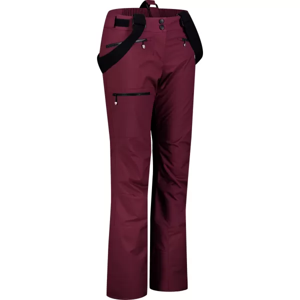  Skihose für Damen NORDBLANC SNOWBALL NBWP7769 BURGUND 