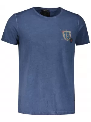Herren-T-Shirt KIXMI PHIL DUNKELBLAU