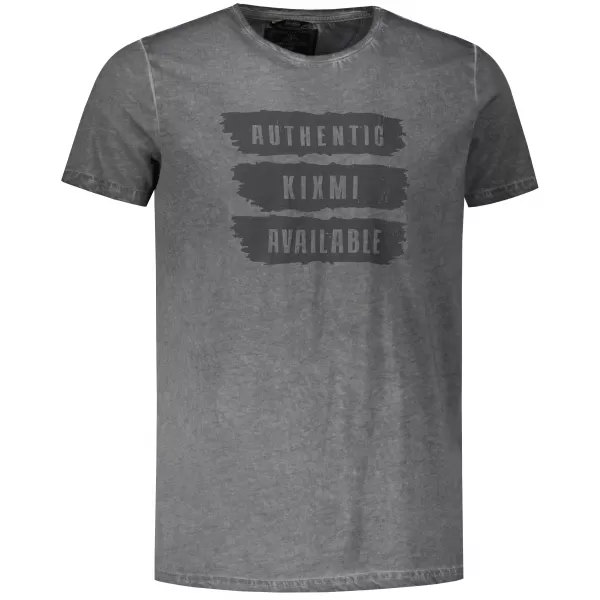  Herren-T-Shirt KIXMI PAUL DUNKELGRAU 