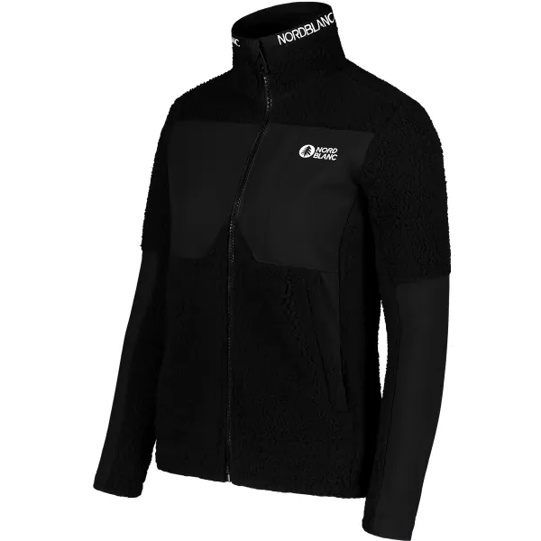  Fleece-Sweatshirt für Damen NORDBLANC PENINSULA NBSFL7654 SCHWARZ 