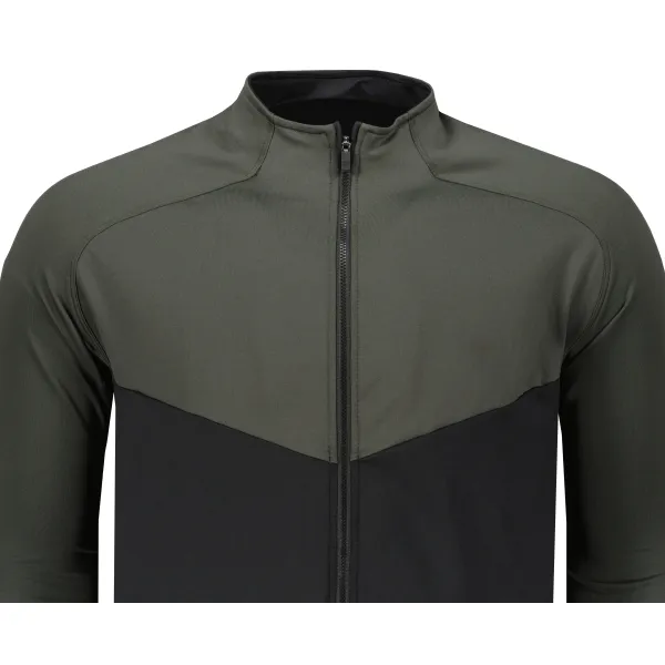  Herren-Sweatshirt SENSOR COOLMAX THERMO 22200057 SCHWARZ/OLIVE GREEN 