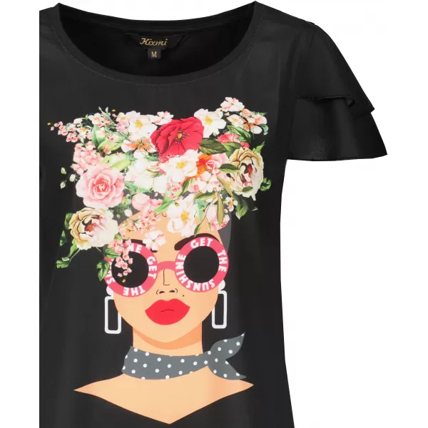  Damen-T-Shirt KIXMI PENNY SCHWARZ 