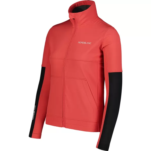  Softshelljacke für Damen NORDBLANC FJORD NBSSL7657 ROTE KORALLE 