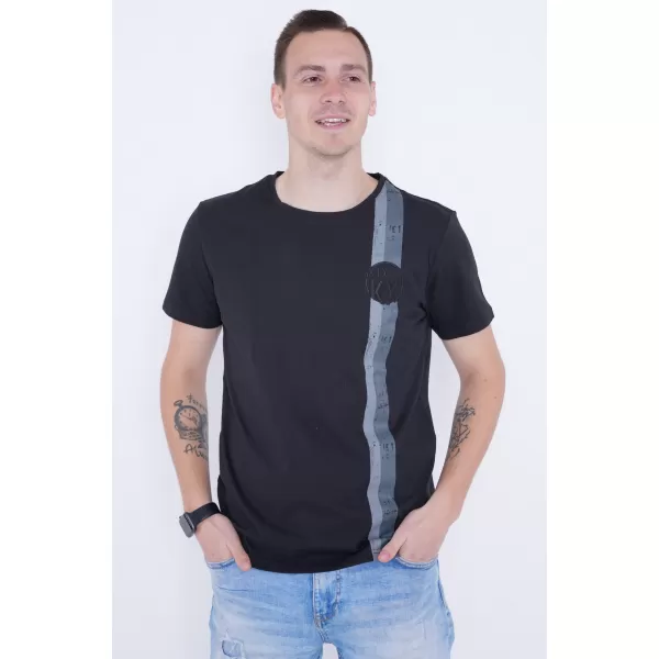  Herren-T-Shirt KIXMI PABLO SCHWARZ 