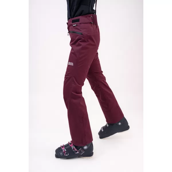  Skihose für Damen NORDBLANC SNOWBALL NBWP7769 BURGUND 