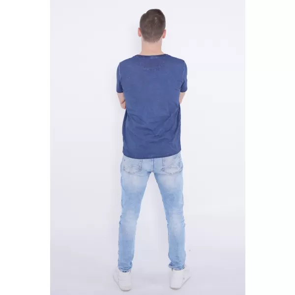  Herren-T-Shirt KIXMI PHIL DUNKELBLAU 