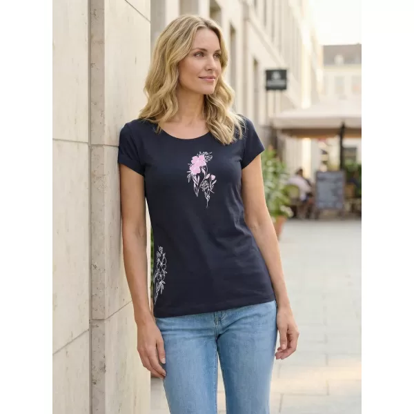  Damen-T-Shirt ALTISPORT ALW169122 NAVY BLAU 
