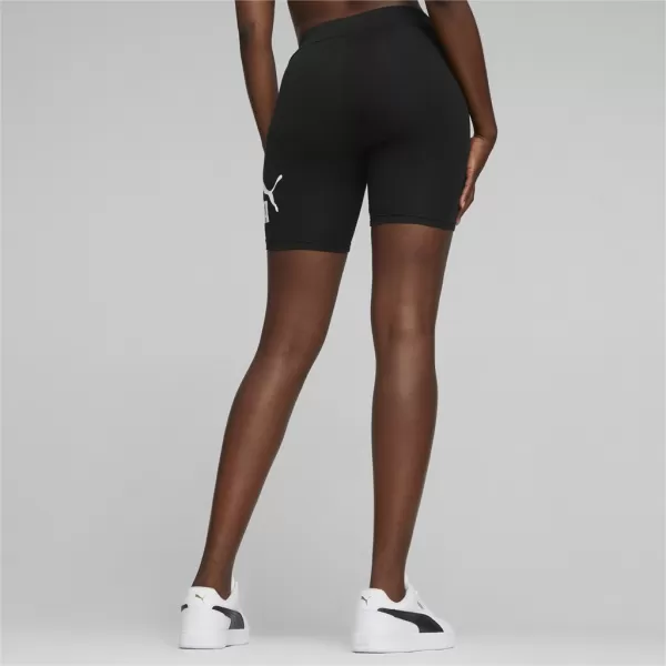  Leggings für Damen PUMA ESS 7 LOGO SHORT LEGGINGS 848347-01 SCHWARZ 
