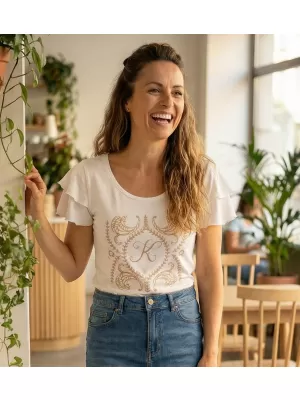 Damen-T-Shirt KIXMI PAMMI WEIß