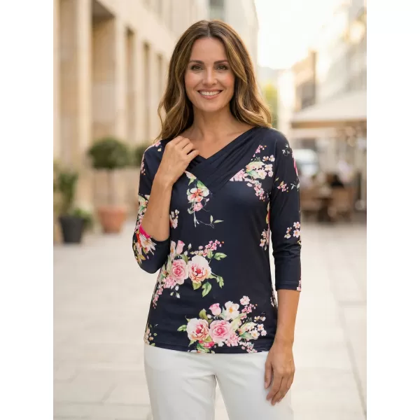  Damen-T-Shirt KIXMI PALA DUNKELBLAU 