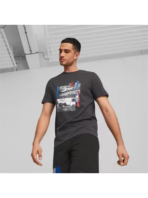 Herren-T-Shirt PUMA BMW MMS CAR GRAPHIC TEE 538140-01 SCHWARZ
