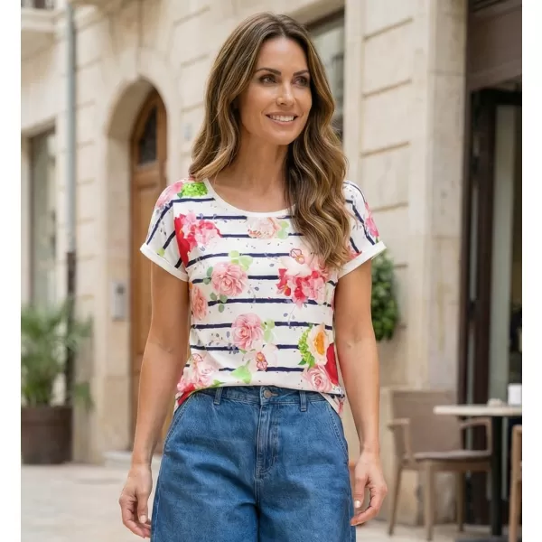  Damen-T-Shirt KIXMI PANDORA WEIß 