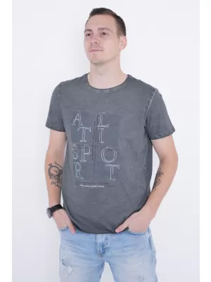 Herren-T-Shirt ALTISPORT ARIEN DUNKELGRAU