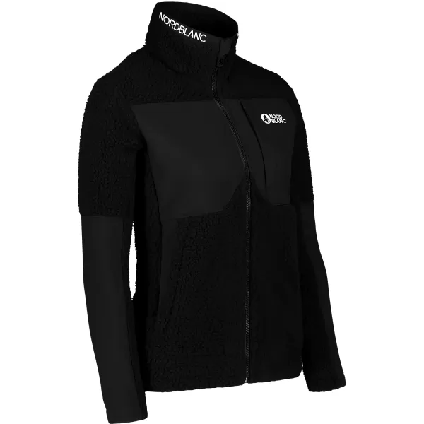  Fleece-Sweatshirt für Damen NORDBLANC PENINSULA NBSFL7654 SCHWARZ 