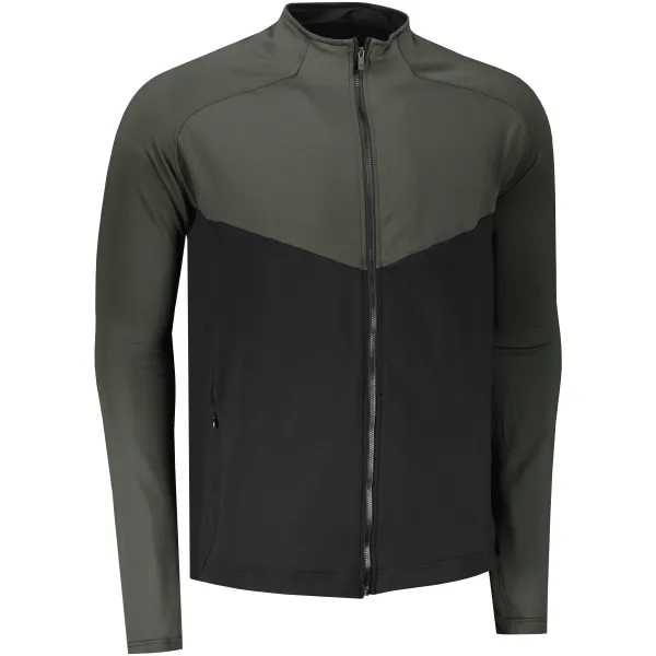  Herren-Sweatshirt SENSOR COOLMAX THERMO 22200057 SCHWARZ/OLIVE GREEN 