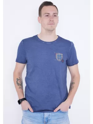 Herren-T-Shirt KIXMI PHIL DUNKELBLAU