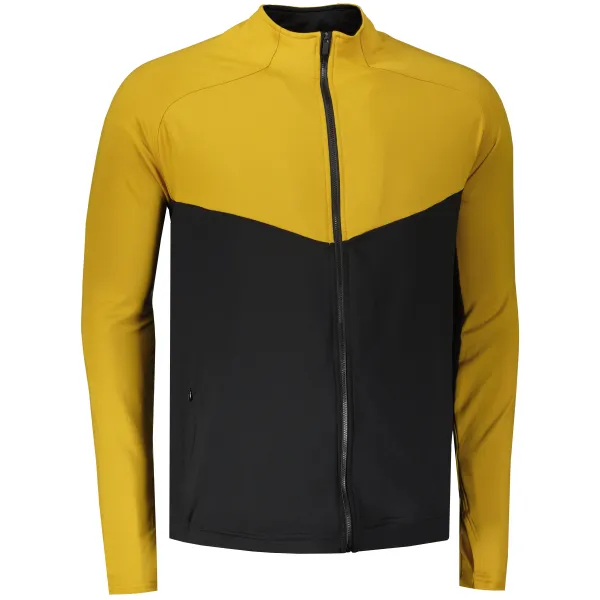  Herren-Sweatshirt SENSOR COOLMAX THERMO 22200058 SCHWARZ/MUSTARD 