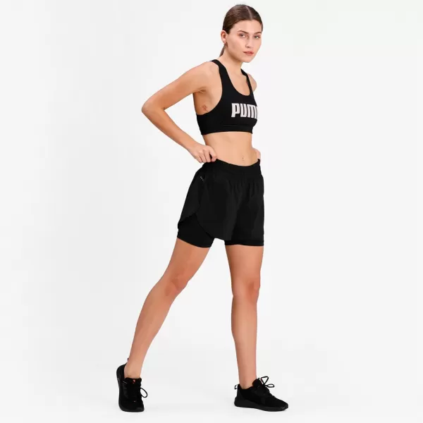  Damen-BH PUMA MID IMPACT 4KEEPS GRAPHIC BRA PM 520306-91 SCHWARZ 