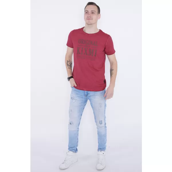  Herren-T-Shirt KIXMI PELTON BURGUND 