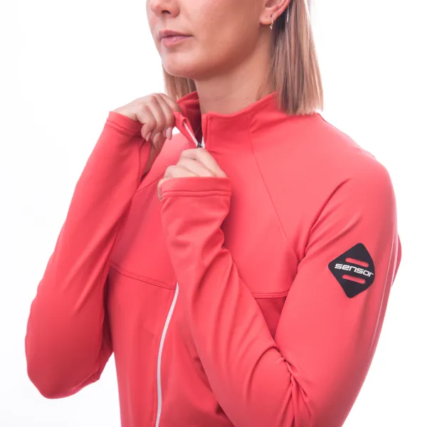  Damen-Sweatshirt SENSOR COOLMAX THERMO 22200066 KORALLE 