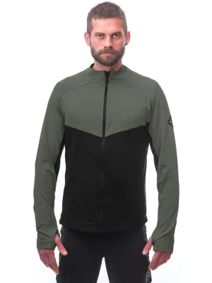 Herren-Sweatshirt SENSOR COOLMAX THERMO 22200057 SCHWARZ/OLIVE GREEN