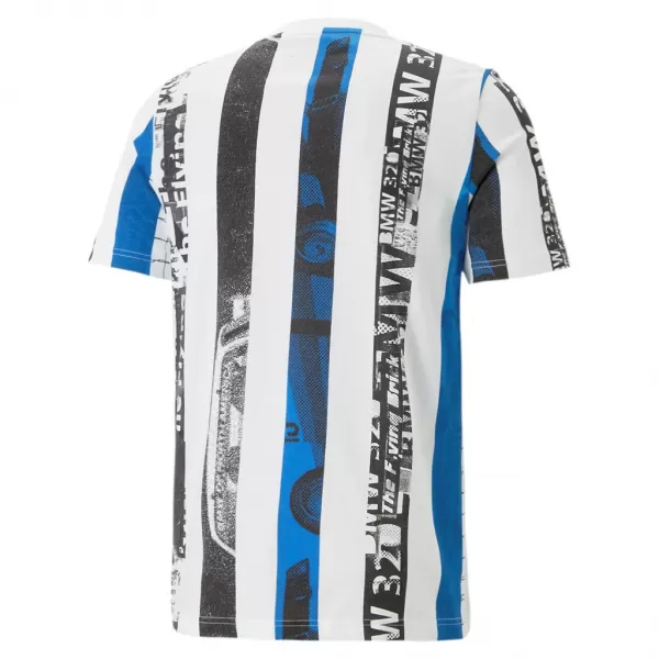  Herren-T-Shirt PUMA BMW MMS STRIPED TEE 538139-02 WEIß 