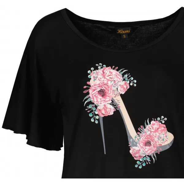  Damen-T-Shirt KIXMI PALIMA SCHWARZ 