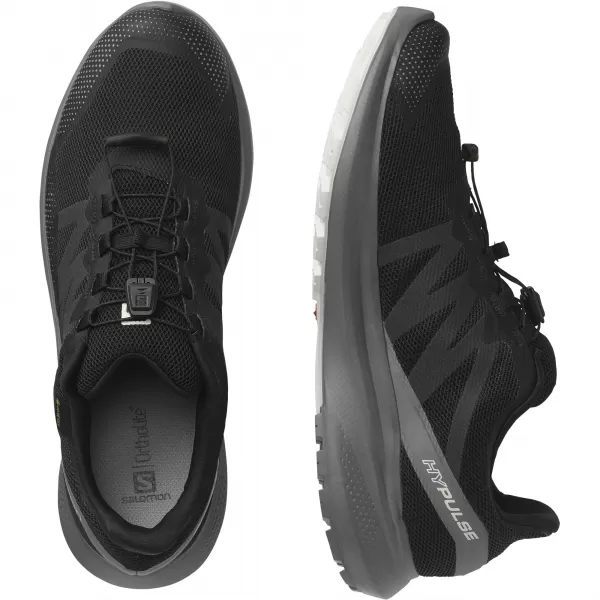  Herrenschuhe SALOMON HYPULSE GORE-TEX L41595900 SCHWARZ/RUHIGER SCHATTEN/MONDGESTEIN 