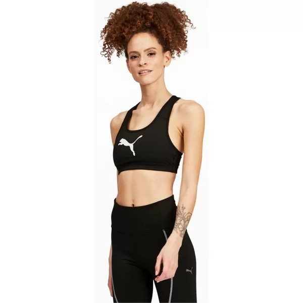  Damen-BH PUMA MID IMPACT 4KEEPS GRAPHIC BRA PM 520306-90 SCHWARZ 