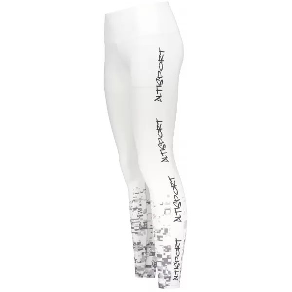  Lange Premium-Leggings für Damen ALTISPORT SWE/ALW02S04 WEIß GRAU 