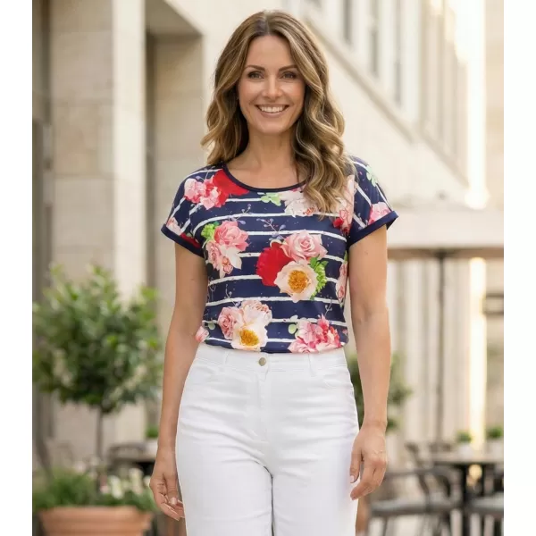  Damen-T-Shirt KIXMI PANDORA DUNKELBLAU 