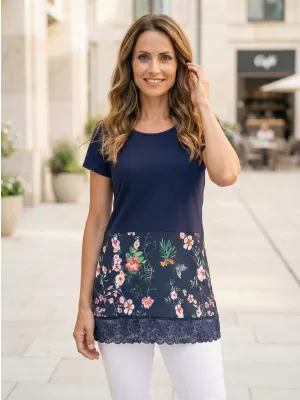 Damen-T-Shirt KIXMI PATTIE DUNKELBLAU