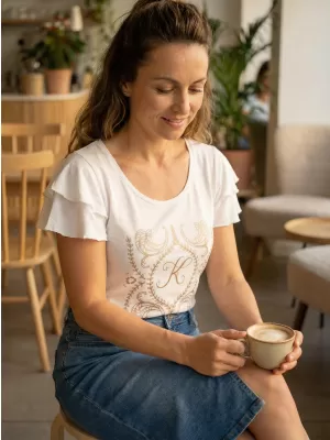 Damen-T-Shirt KIXMI PAMMI WEIß