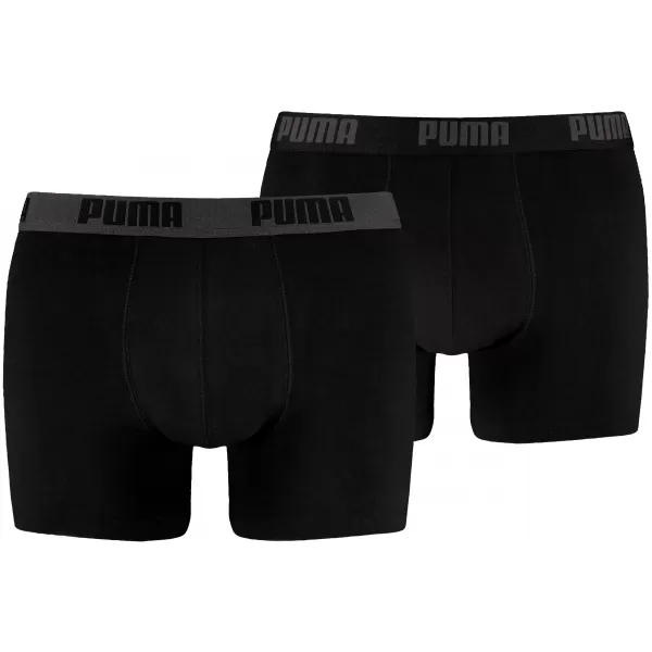  Herren-Boxershorts PUMA BASIC BOXER 2P 88886958 SCHWARZ/SCHWARZ 