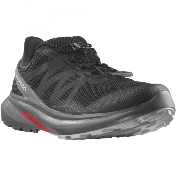  Herrenschuhe SALOMON HYPULSE GORE-TEX L41595900 SCHWARZ/RUHIGER SCHATTEN/MONDGESTEIN 