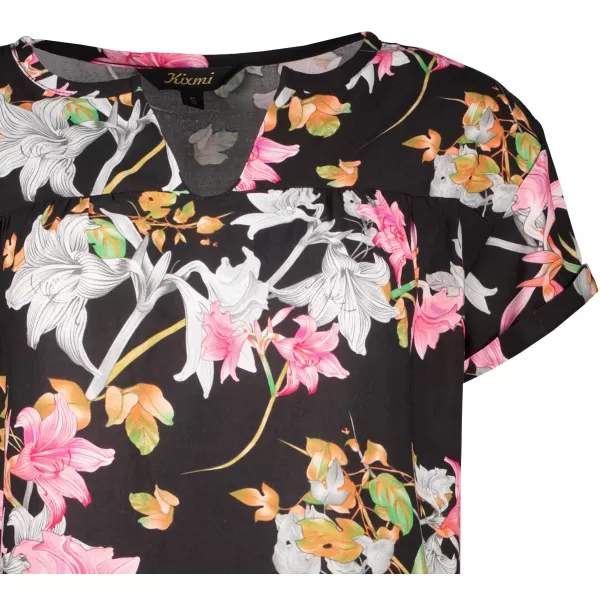  Damenbluse KIXMI PALILA SCHWARZ 