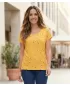Damen-T-Shirt KIXMI PATSY GELB