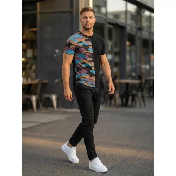  Herren-T-Shirt KIXMI PERRY SCHWARZ 