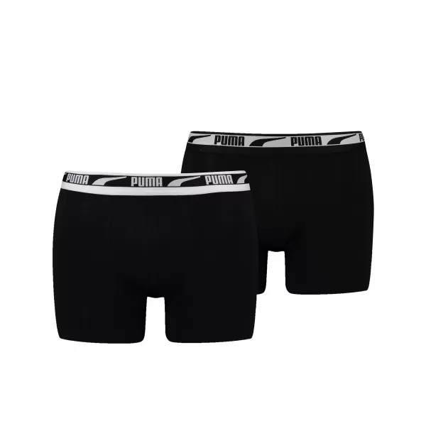  Boxer PUMA MEN MULTI LOGO BOXER 2P 93804701 SCHWARZ 