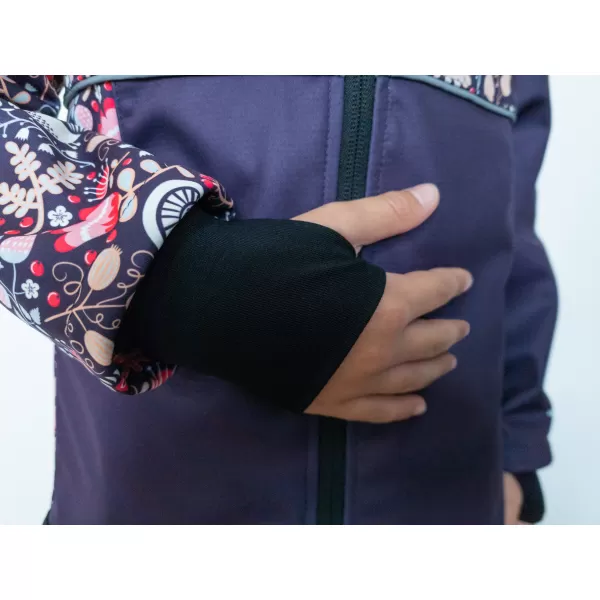  Isolierte Softshelljacke für Kinder WAMU SOVA LILA 