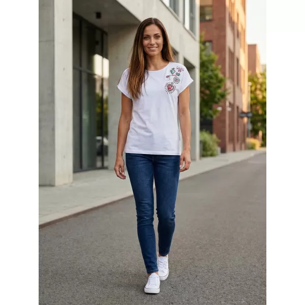  Damen-T-Shirt SAM 73 BOOTES WT 887 WEIß 