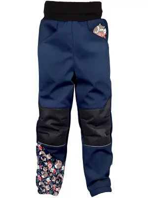 Baby Softshell Hosen isoliert WAMU LIŠKY DUNKELBLAU